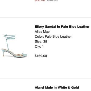Alias Mae Ellery Sandal Pale Blue Leather